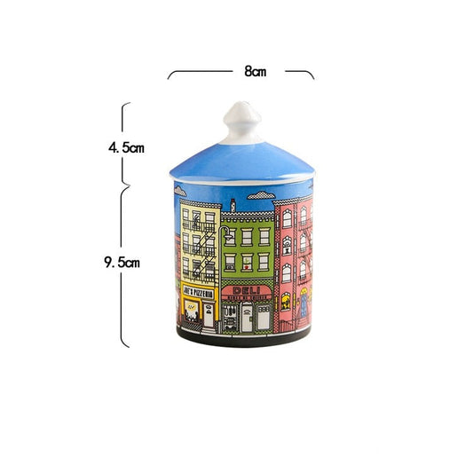 Architectural Storage Jar and Tray